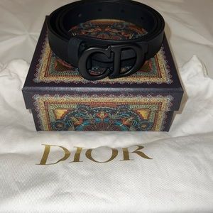 Dior saddle belt